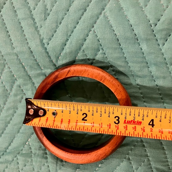 Made in Hawaii Wooden Bangle Bracelet; Approx 3.25” Diameter - Picture 2 of 7